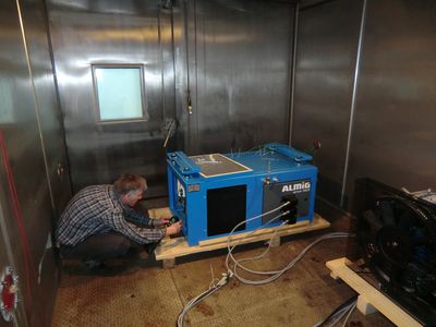 Compresseurs ALMiG pour véhicules ferroviaires - Test de la chambre de climatisation